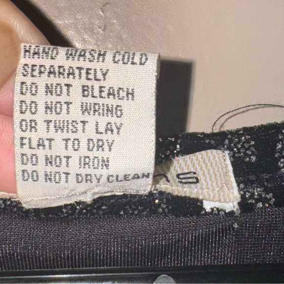 Notations Elegant Black Blouse Women’s XL Glitter Gothcore - Picture 2 of 8